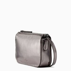 Kate Spade Metallic Gray Crossbody Bag